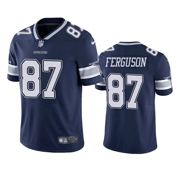 Men's Dallas Cowboys #87 Jake Ferguson Navy Vapor Untouchable Limited Stitched Football Jersey